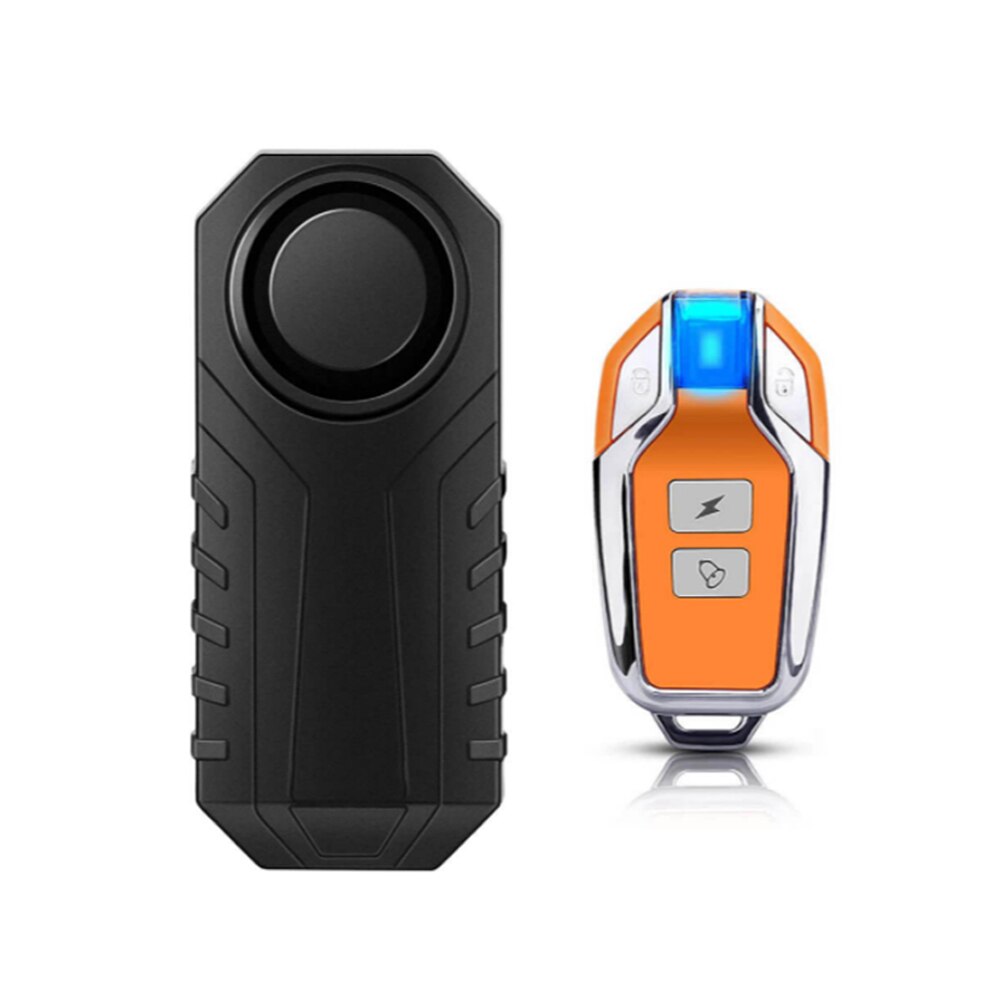 Awapow Anti-Diefstal Fiets Alarm Waterdichte Draadloze Motorcycle Bike Vibratie Alarm Met Afstandsbediening 113dB Bike Alarm Sensor: A