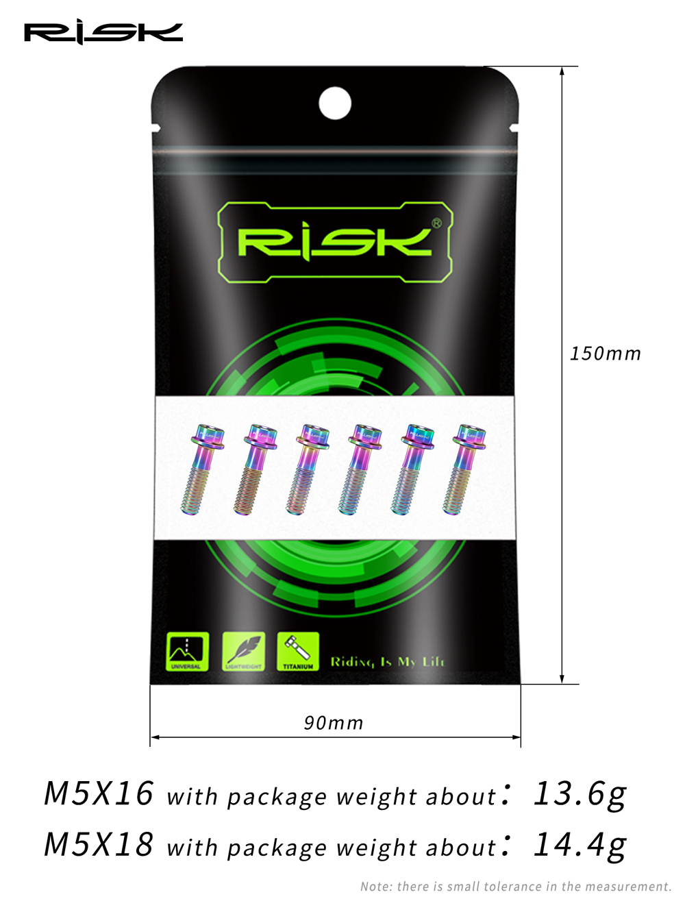Risiko 6 Stück m5x16mm/m5x18mm Titan Spindel schrauben Schraube Fahrrad Fahrrad MTB Lenker ultraleichte Vorbau feste Schraube Fahrrad zubehör