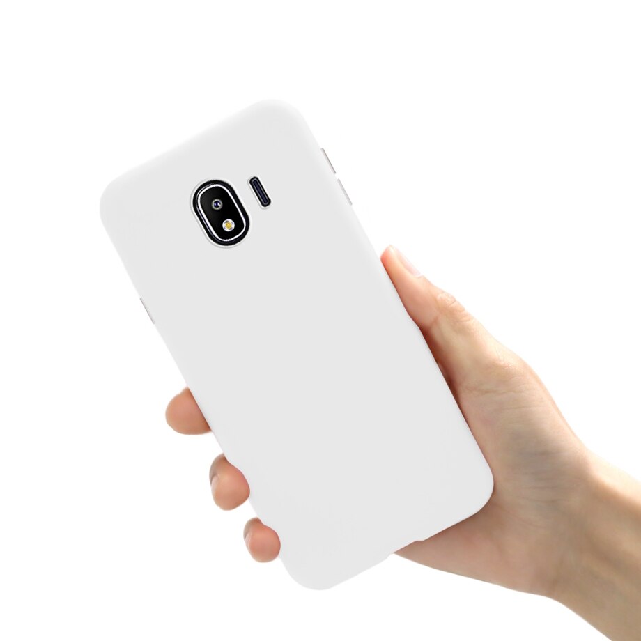 Capa de silicone para samsung galaxy j4 plus, capa macia de tpu para celulares samsung galaxy j4 2018 j415f j400f j4plus j 4 plus case: Samsung J4 2018 / White