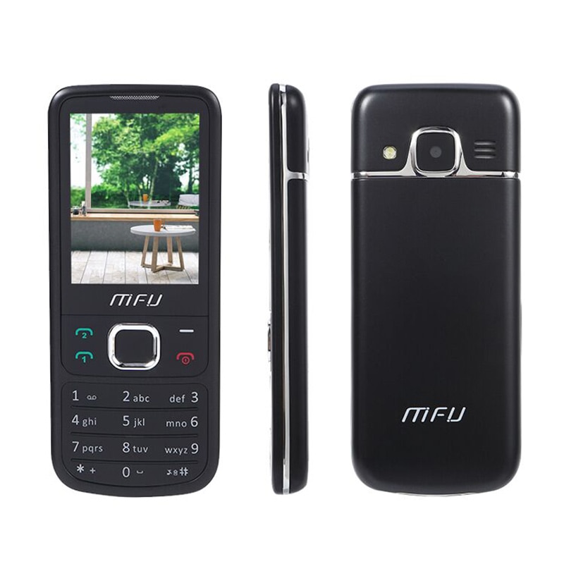 MFU M670 Bluetooth Mobile Phone 2.4" Dual SIM Card Wireless FM 1000mAh Big Font Big Button Flashlight Cell Phone