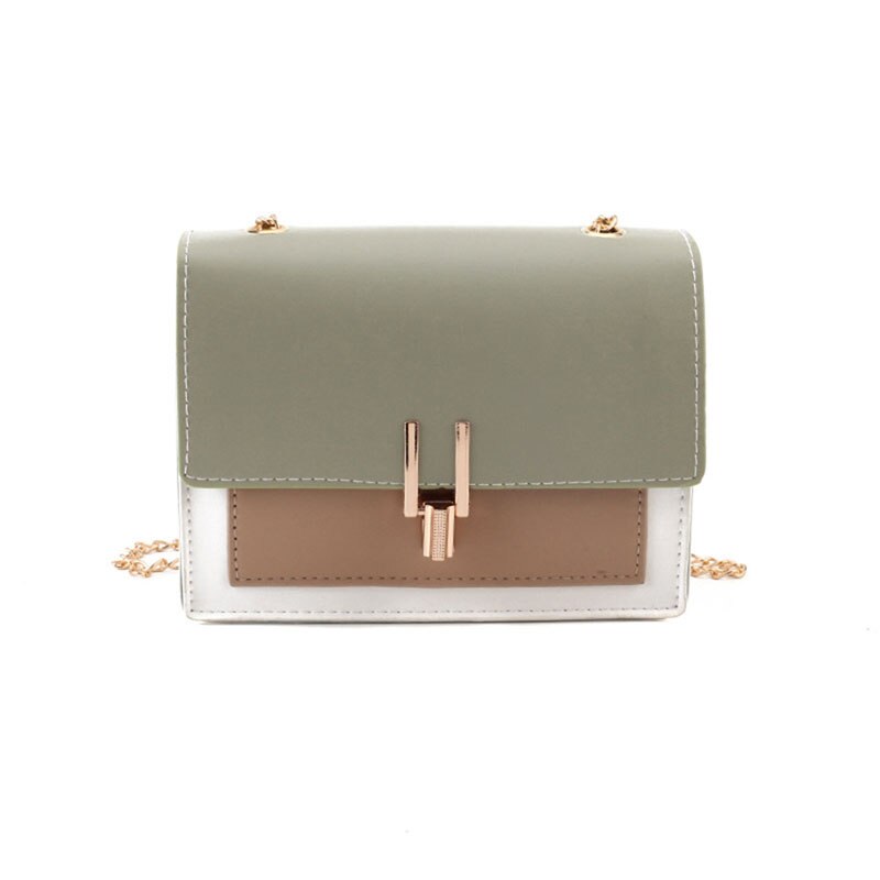 Schoudertas Voor Vrouwen Mode Pu Lederen Crossbody Tas Avond Clutch Portemonnee Met Metalen Ketting: green