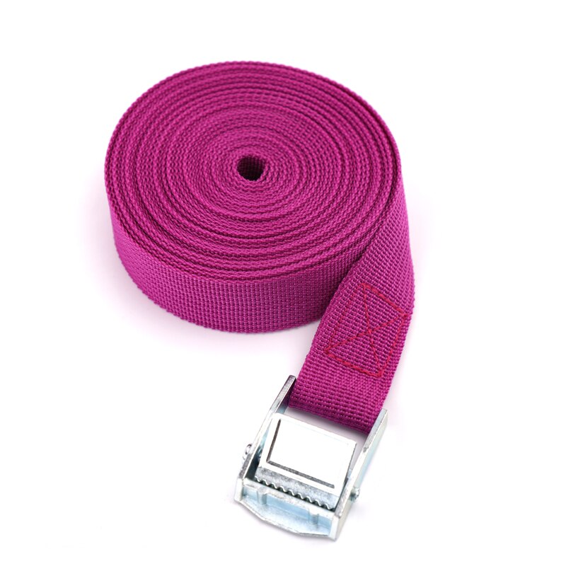 Corde de Tension de voiture de 2M, sangle fixe de cargaison, support de toit, sangles d'arrimage, ceinture d'attache à cliquet avec boucle, ceinture de rangement à cliquet: J
