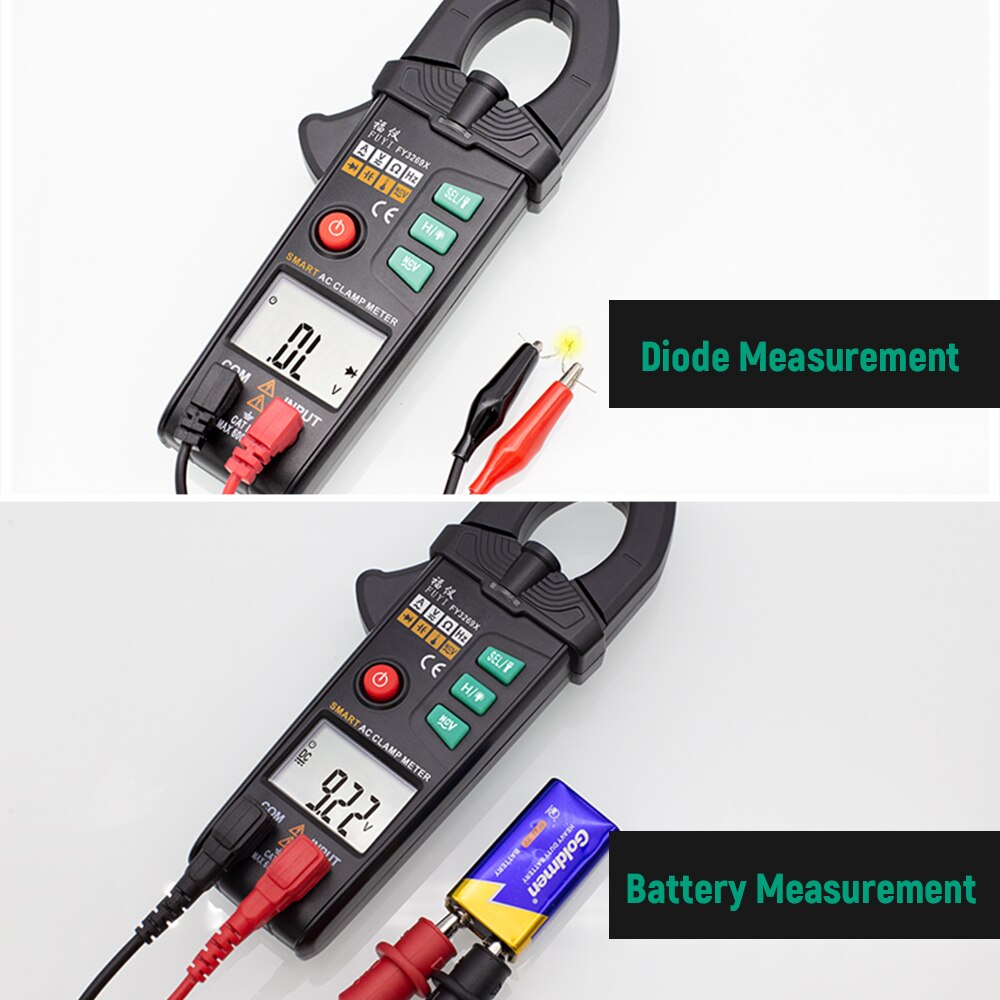 FUYI FY3269X 10000 Counts Digital AC Current Clamp Meter Automatic Range Multimeter Dual Parameter Display Voltage Meter