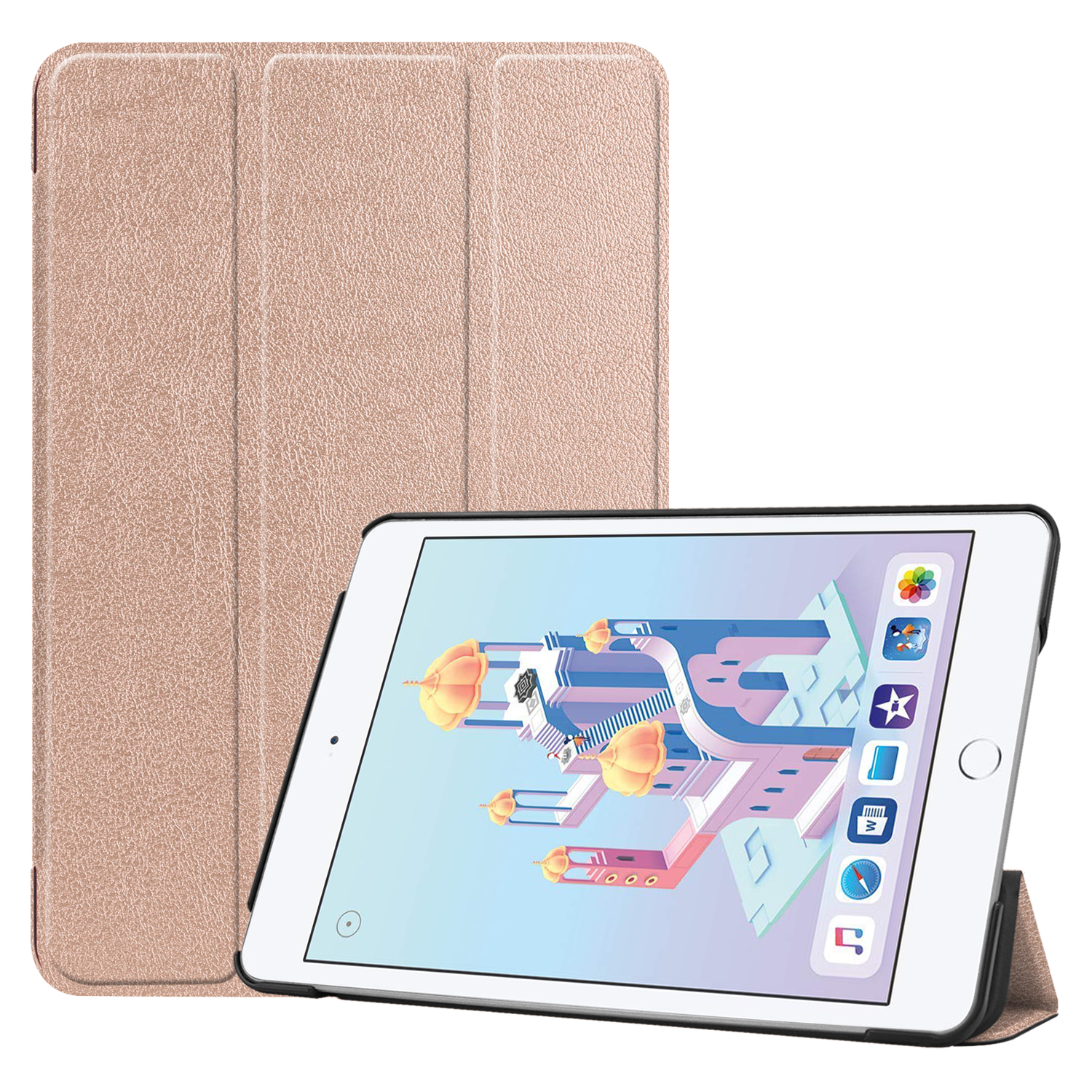 Deksel til ipad mini 7 ,  a17 pu-lærdeksel, stativ til nettbrett, bunndeksel til ipad mini 6, deksel til ipad mini 7 , 8.3- tommers: Elleve / Himmelblå