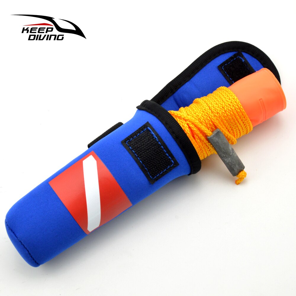 1.4M Mini Pvc Duiken Signaal Buis Opvouwbare Opblaasbare Veiligheid Worst Oppervlak Boei (Smb) Diver Hieronder