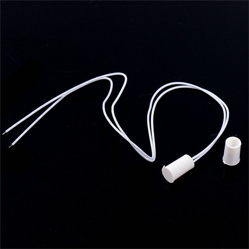 10 Pair Wired Door Window Sensor Recessed Magnetic Contacts Security Reed Switch Alarm For Home Security Alarm White