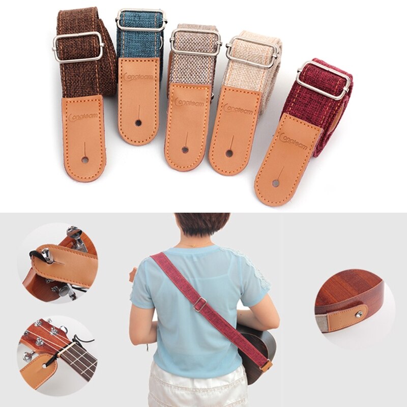 Adjustable Electric Guitar Strap Holders PU Leather Ends Acoustic Guitar Bass Strap Belt Accessories