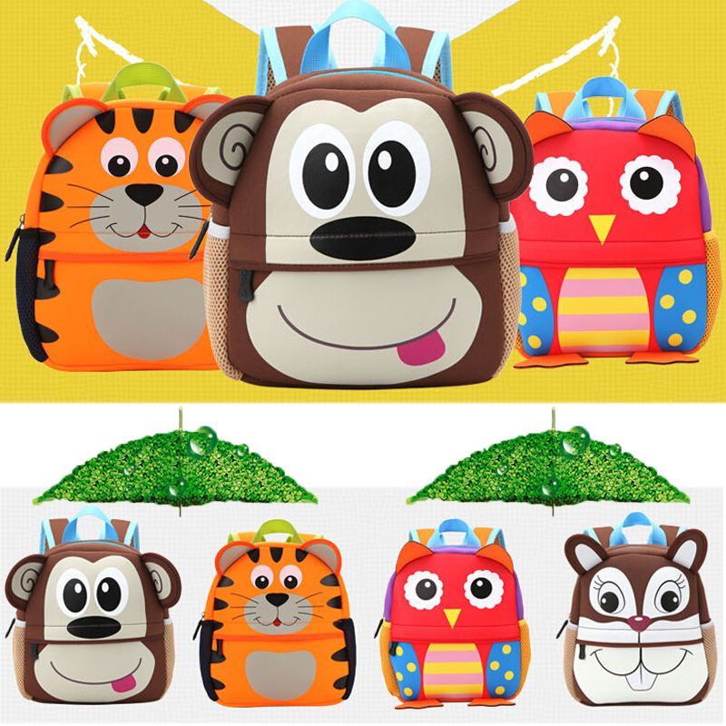 Kid Peuter Rugzak Super Leuke Cartoon Dier Kleuterschool Schooltas Baby Cartoon Dier Tas Schoudertas 1-7 jaar