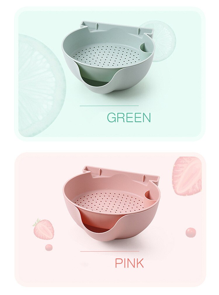 Bowl de plástico para fruta desmontable Placa de drenaje plato de dulces semillas de melón de contenedor para postres bastidor móvil partidario: Azul