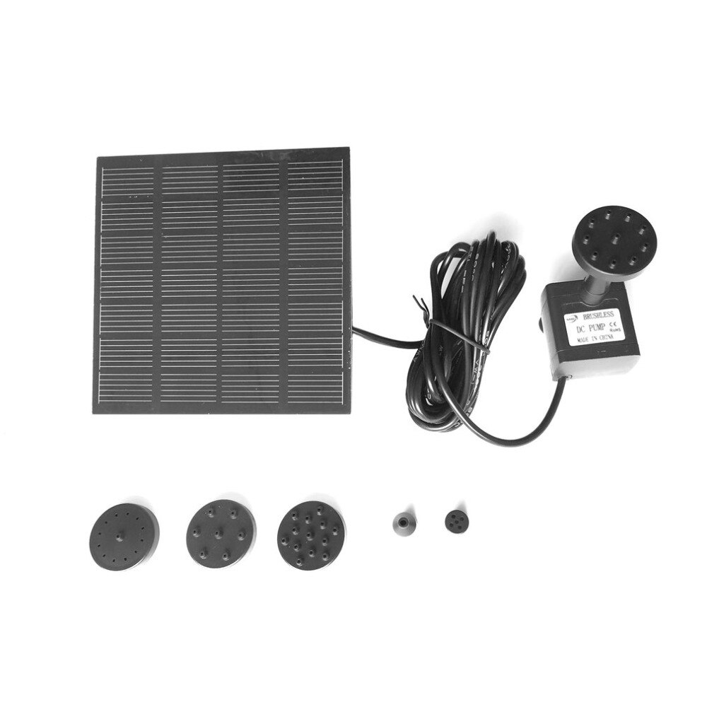 1.2W Solar Panel Power Water Pump Kit for Pool Garden Pond Birdbath Fountain Submersible Watering Pump with Floating Ring ICOCO