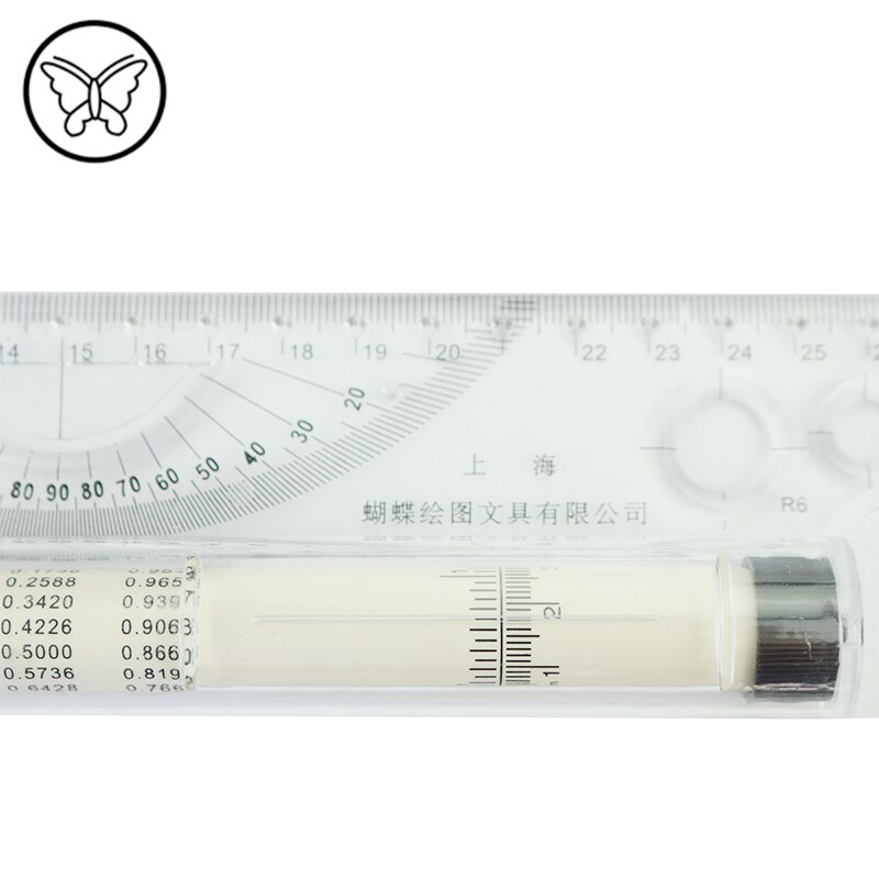 Butterfly Tech Scale Ruler Butterfly G30 Plastic Multi-purpose Angle Parallel... – Grandado