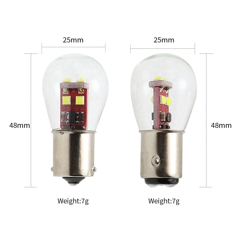 Bil led bau 15s py21w ba15d 1157 fack 15d p21/5w led  p21w ba15s 1156 r5w r10w blinkers bromsljus glödlampor auto lampa 12v