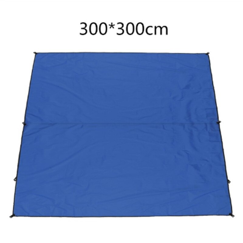 Hamaca impermeable de nailon 210T, lona para lluvia, hamaca, dosel, refugio solar para acampar, equipo esencial para senderismo: Azul