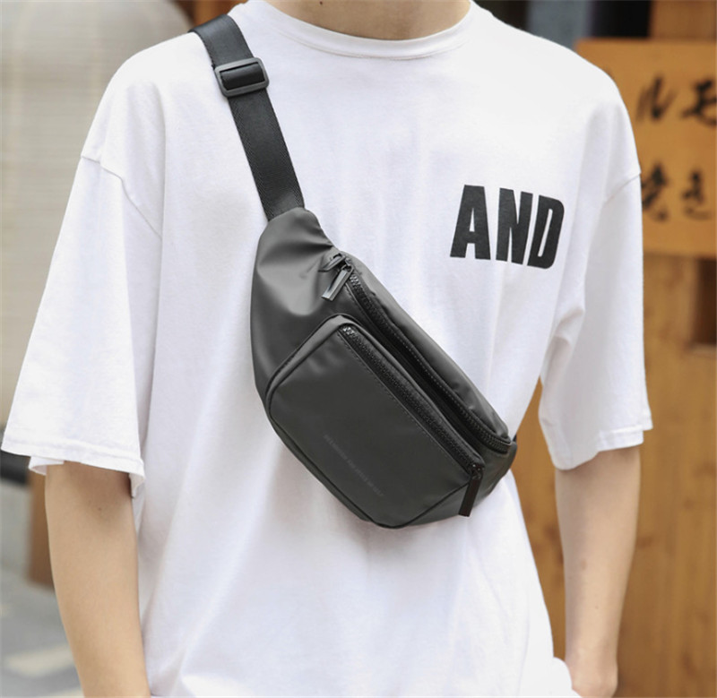 Męska wodoodporna torba na biodro zwykły posłaniec na ramię z powrotem na zewnątrz sportowa saszetka na pasek: armia zielony