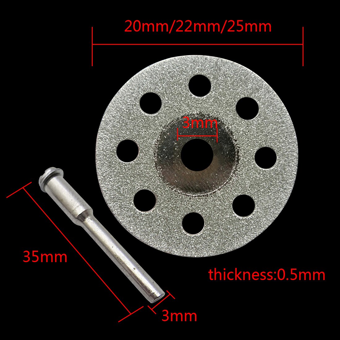 10 Pcs/5 Pcs Slijpschijf Dremel Diamant Slijpschijf Zag Snijden Schurende Disc Voor Dremel Rotary Gereedschap Accessoires met Doorn