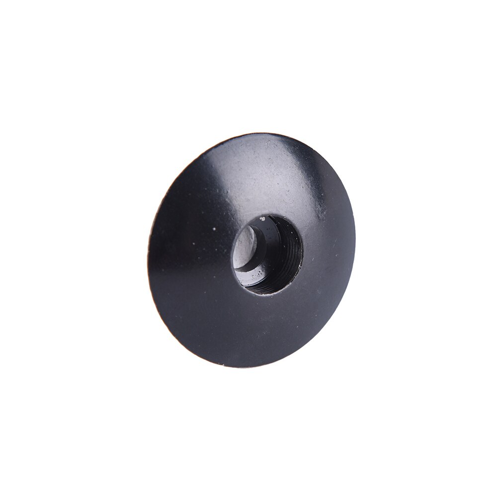 Sykkel sykkel headset cap 28.6mm støvtett topp mtb sykkel stilk deksel aluminiumslegering: Svart