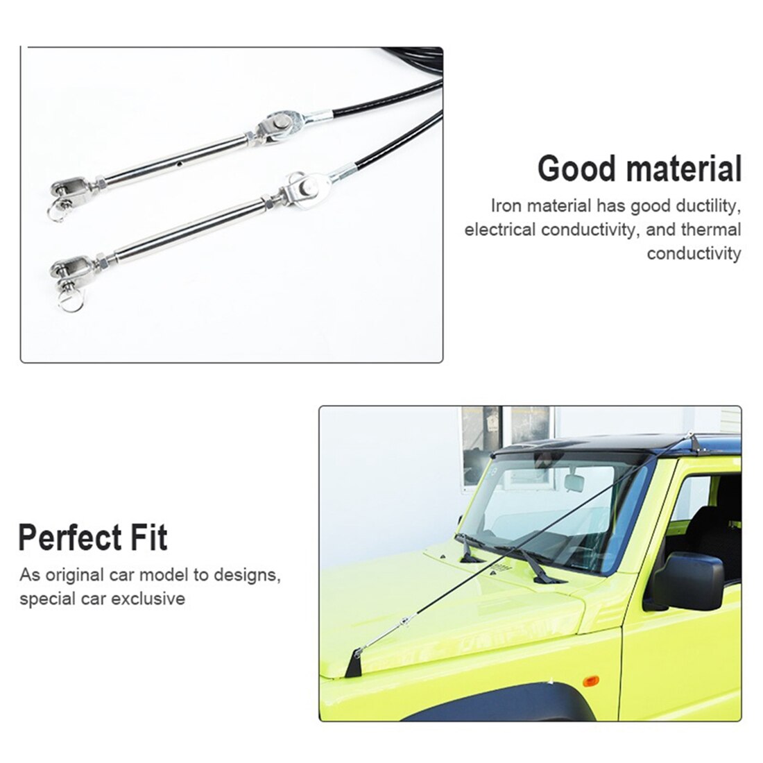 AU05 -Hood Obstacle Eliminate Rope Protector Accessories For Suzuki Jimny -2022 Deflect Low Hanging Branches Brush