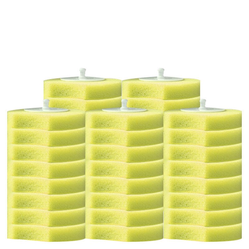 Wegwerp Wc Borstel Plastic Toiletpot Schoner Borstel Houder Zonder Dode Hoek Wandmontage Cleaner Badkamer Hardware: 8PCS-Lemon Scent