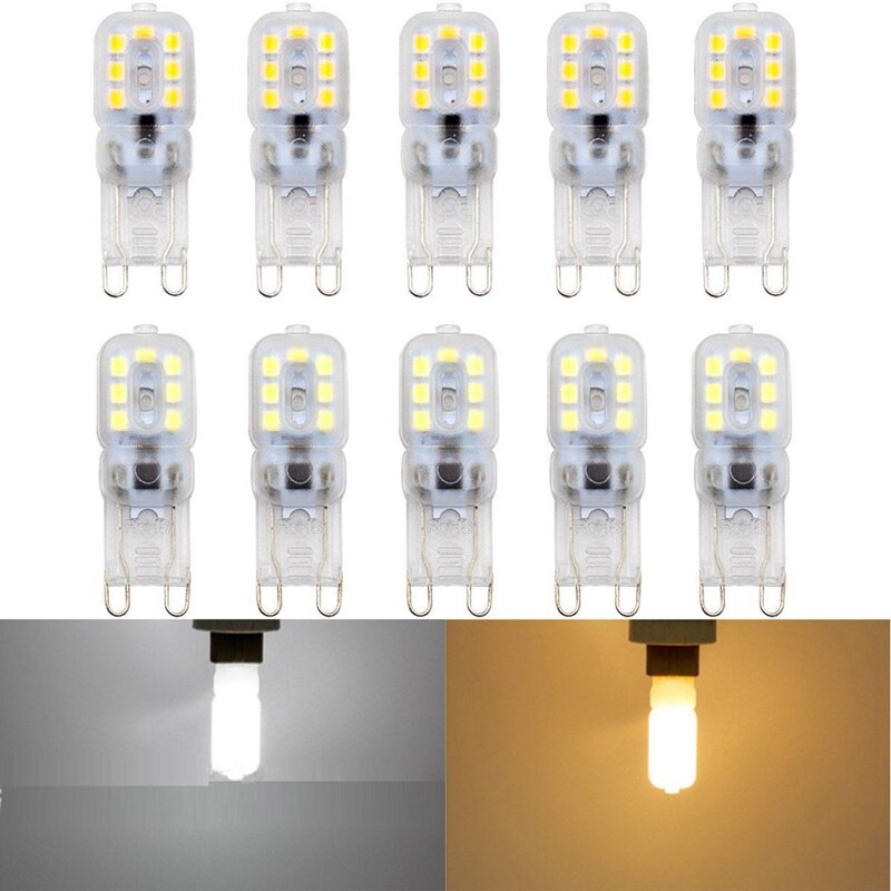 10 x g9 5w led pode ser escurecido cápsula lâmpada substituir lâmpadas de luz AC220-240V