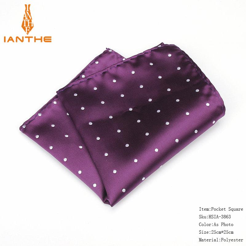 Mannen Klassieke Pocket Vierkante Dot Patroon Zakdoek Mode Zakdoek Voor Mannen Pakken Zakdoeken Vintage Handdoek Accessoires Marine: IA3863