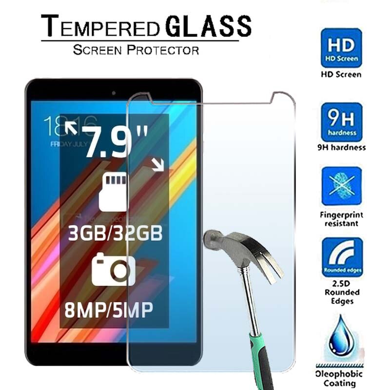 Voor Teclast M89 -Premium Tablet 9H Gehard Glas Screen Protector Film Protector Guard Cover