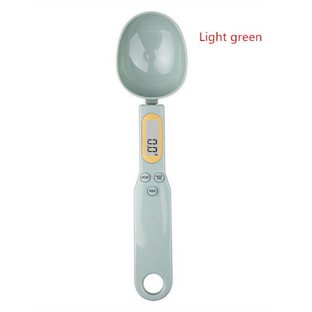 Elektronische Küchenwaage, 500 g, 0,1 g, LCD, digitale Messung von Lebensmitteln, Mehl, digitale Löffelwaage, Mini-Küchenwerkzeug für Milch, Kaffeewaage: Grün