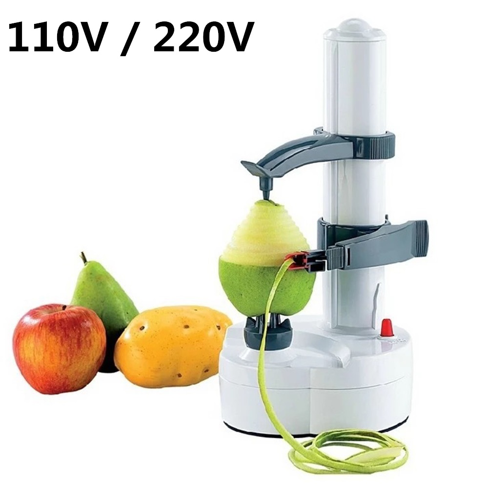 110V 220V Potato Peeler Electric with 3 Blades Automatic Apple Paring Machine Kitchen Tools Cutter Slicer For Vegetable Fruits
