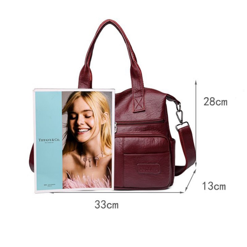 Luxe Lederen Handtassen Vrouwen Tassen Handtassen Schoudertas Grote Capaciteit Cross Body Bag Sac A Main bolso