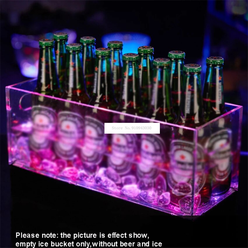 40x15cm 12 Lattice LED Lighting Ice Barrel Transpa... – Grandado