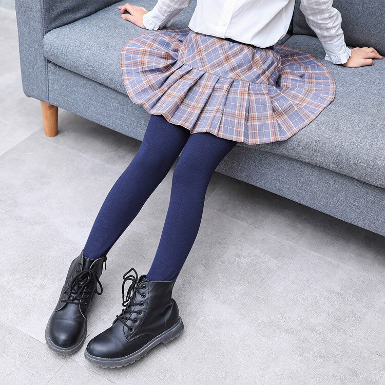 Faldas con falda para niña, mallas con falda fina de retales, Leggings de princesa a cuadros, pantalones de baile: gray grid / 4T