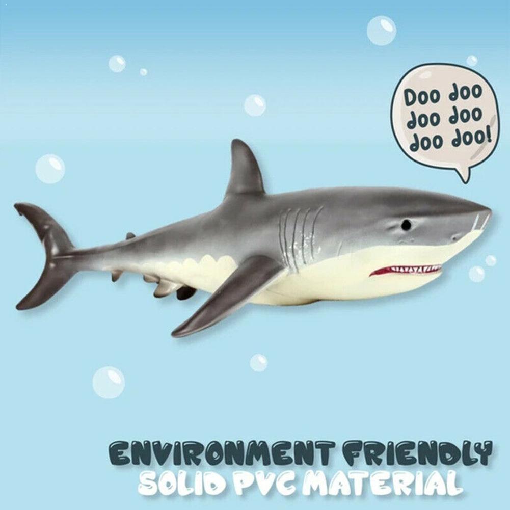 Grote Maat Zee Leven Dieren Zachte Grote Witte Haai Model Educatief Speelgoed Voor Kinderen Action Levensechte Figuren Haai Grote d0L5