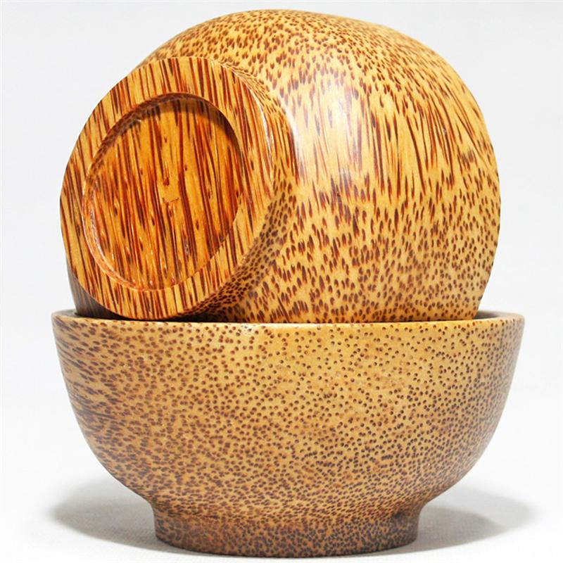Natural Coconut Wooden Bowl Wooden Bowl Soup Bowl Rice Bowl Food Container