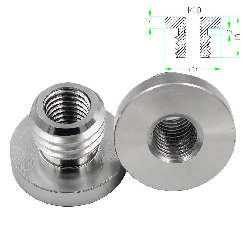5/8 1/4 3/8 tum  m8 m10 adapter anslutningsskruv för prisma gps centreringsstång tätningslock kartläggningssked nät 1 st: M10- mutter
