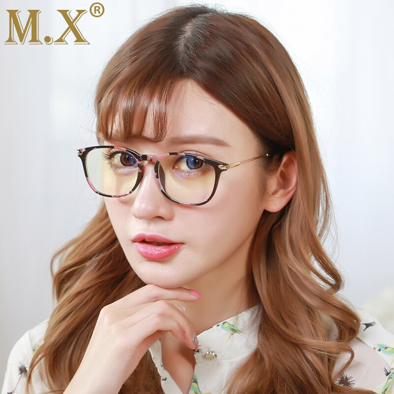 MX Brand TR90 Anti Blue Light Goggles Reading Glasses Protection Eyewear Titanium Frame Computer Gaming Glasses For Women Men