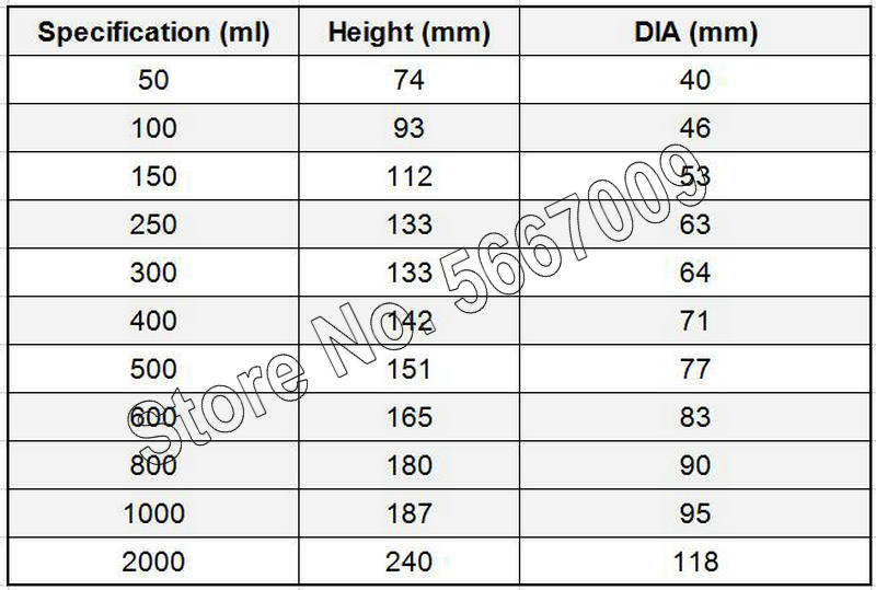 Lab 50-1000ml Borosilicate Graduated Glass Beaker in tall form glass measure cup Laboratory Equipment