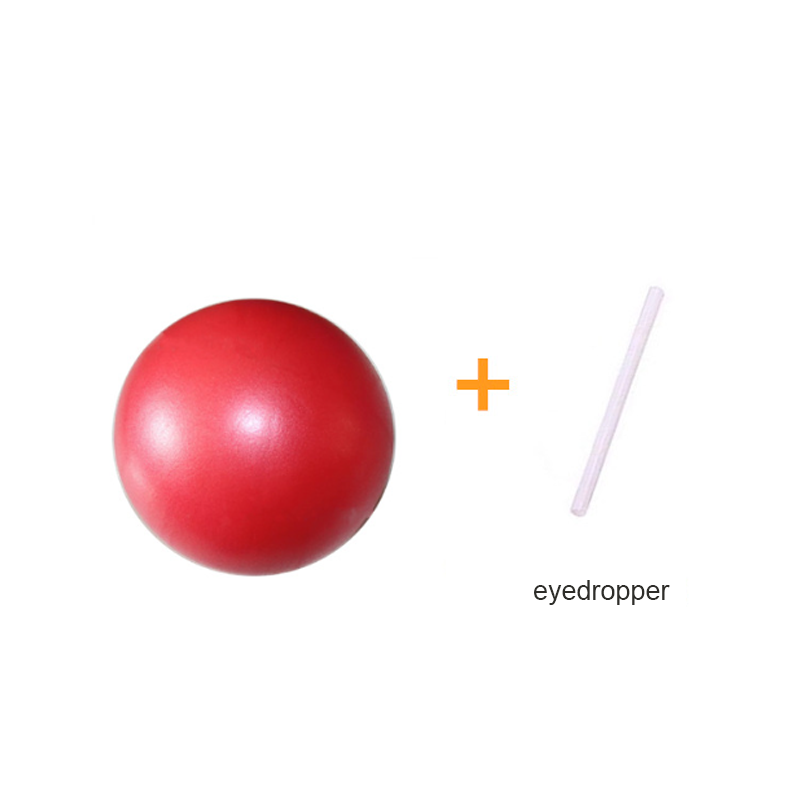 25cm Yoga Ball Exercise Gymnastic Fitness Pilates Ball Balance Exercise Gym Fitness Equipment Indoor Training Yoga Accessories: Red