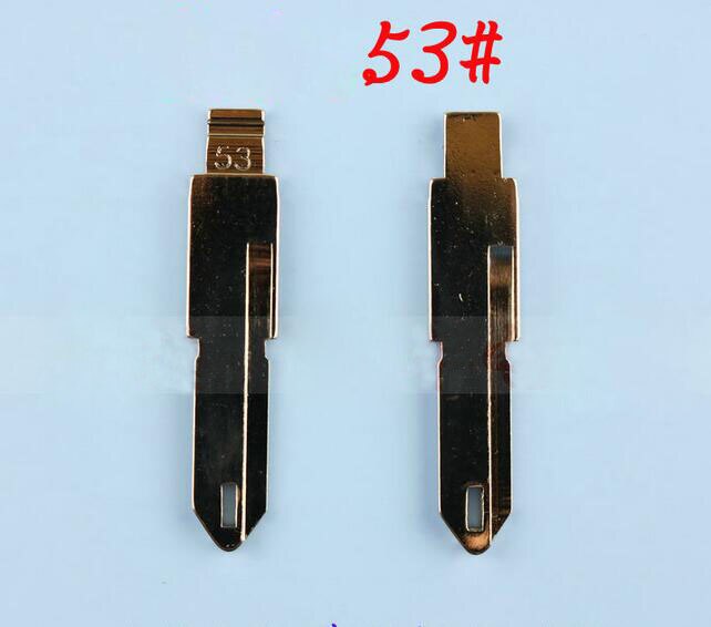 Clé télécommande de remplacement 53 #, vierge, lame rabattable, pour voiture Peugeot 206
