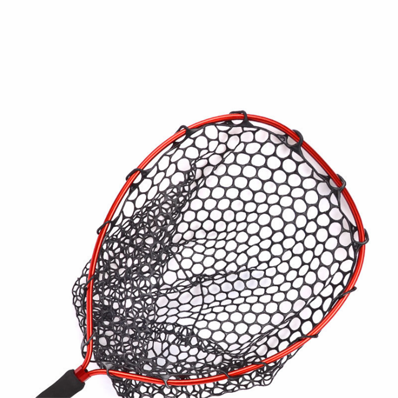 Red de pesca sencilla, accesorio de aleación de aluminio, retráctil, de goma, para mosca, PVA