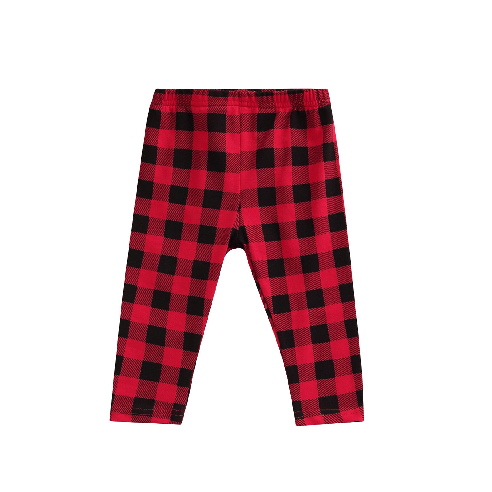 Pantaloni per bambini, stampa scozzese pantaloni dritti/larghi con volant allentati autunno inverno per bambine: A / 12m