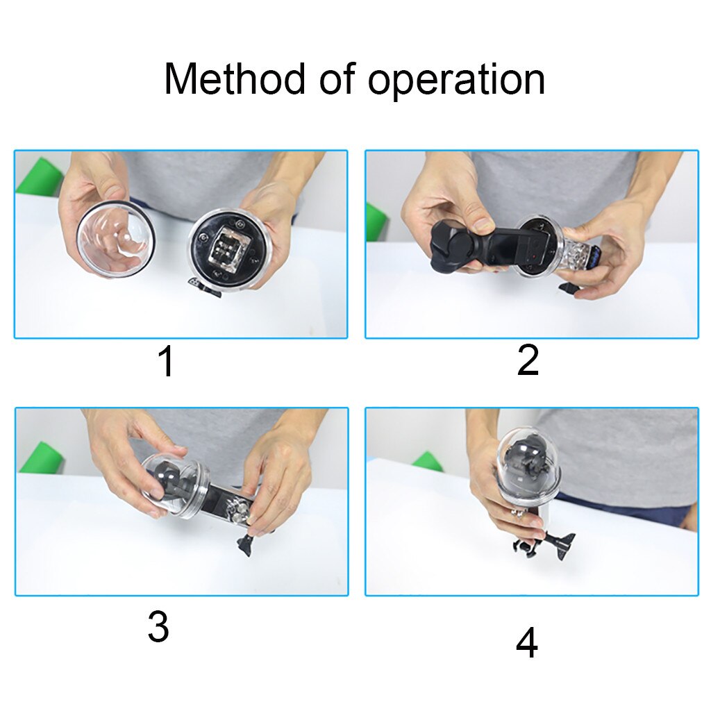 Hiperdeal Sport Camera Waterdichte Behuizing Case Shell Duiken 60M Methode Van Samenwerking In Voor Dji Osmo Pocket Aug8