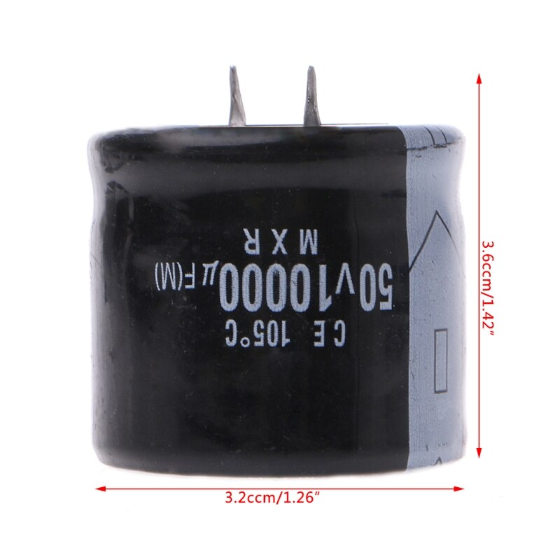 10000uf 50v 105 °c strømelektrolytisk kondensator med snappasning  n1hf