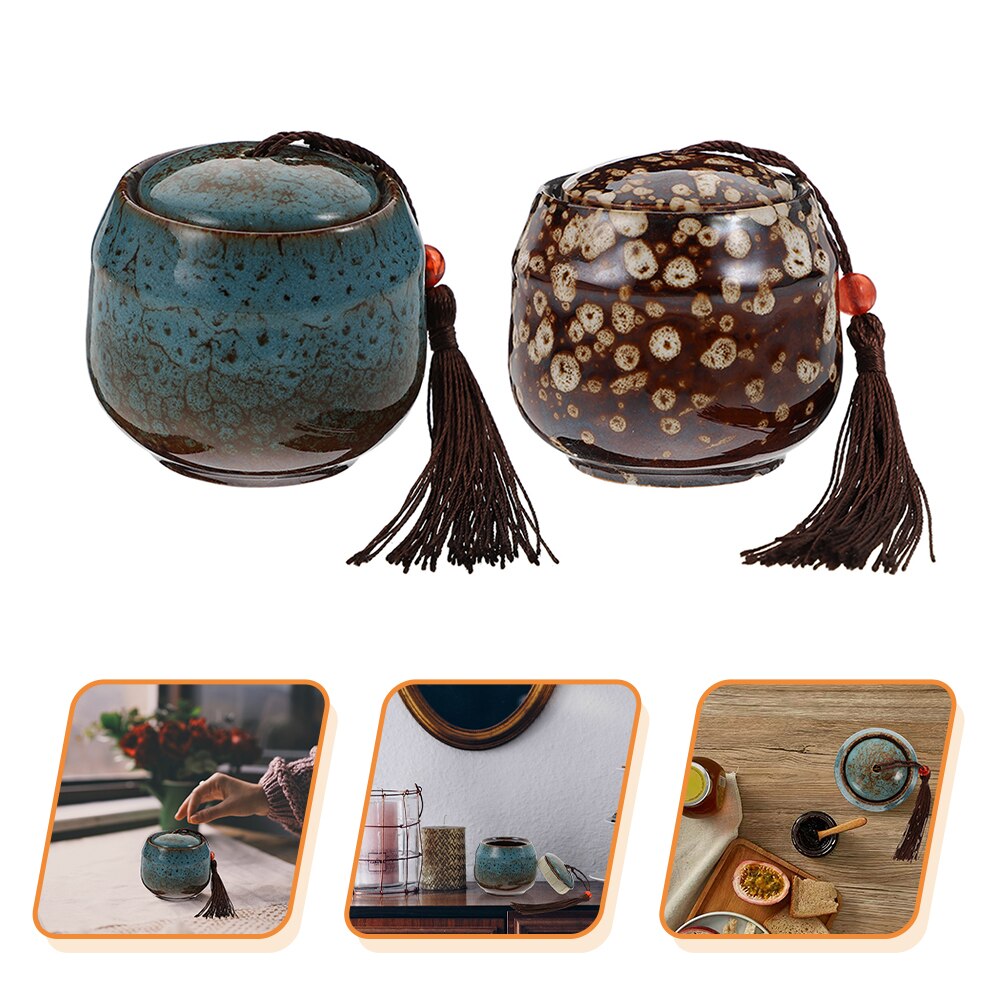 2 Pcs DIY Candle Making Jars Ceramic Candle Container Sealed Candle Storage Jars: Default Title