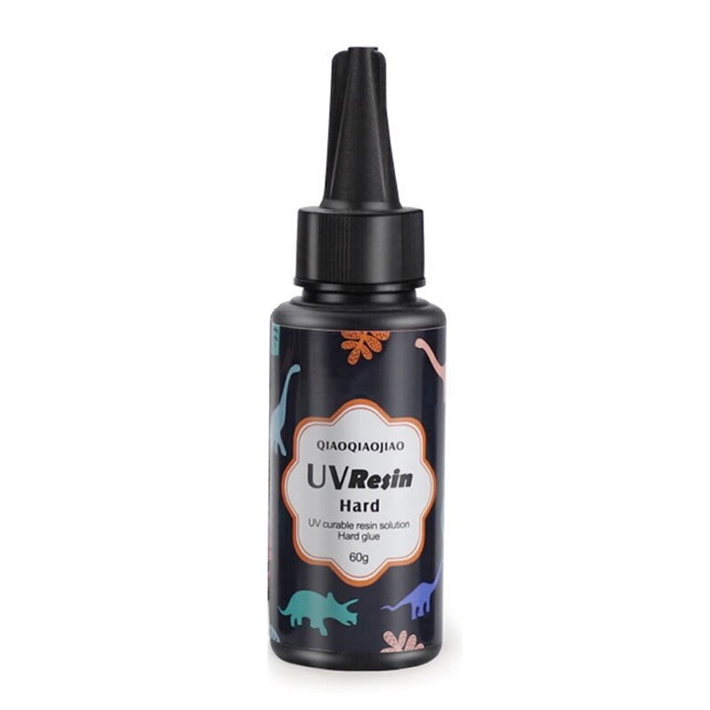 Hard UV Resin Glue Crystal Clear Ultraviolet Curing Epoxy Resin UV Glue Solar Cure Sunlight Activated DIY Jewelry Making Tools: 60g