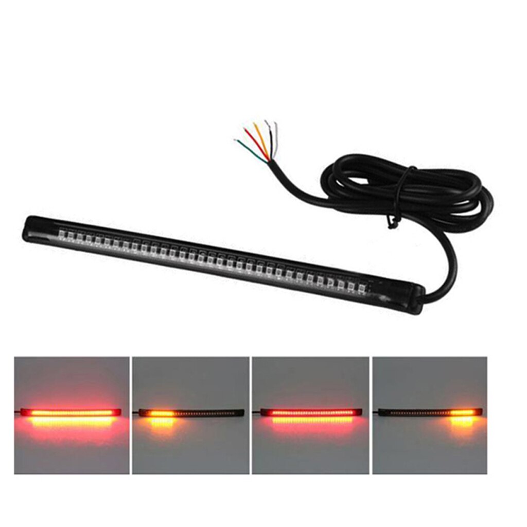 Flat Cafe Racer Seat Frame Hoop Loop With LED Brake Turn Tail Light 230MM