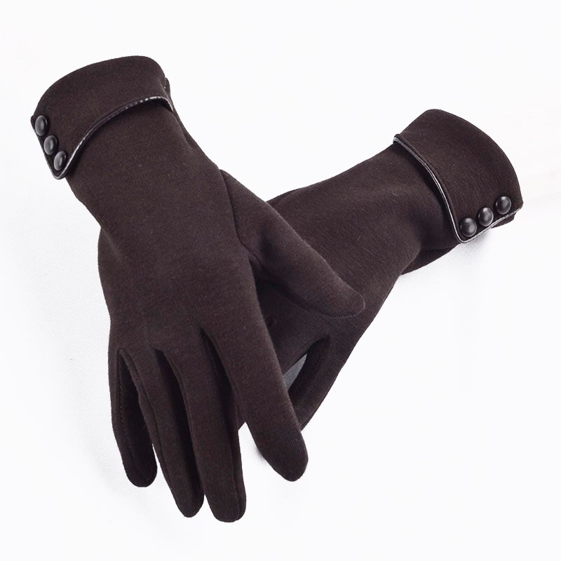 Elegante Plüsch Frauen Handschuhe Herbst Winter Warme Handgelenk Fäustlinge Weiblichen Fahren Handschuhe guantes mujer luvas de inverno: Stil 1 Kaffee
