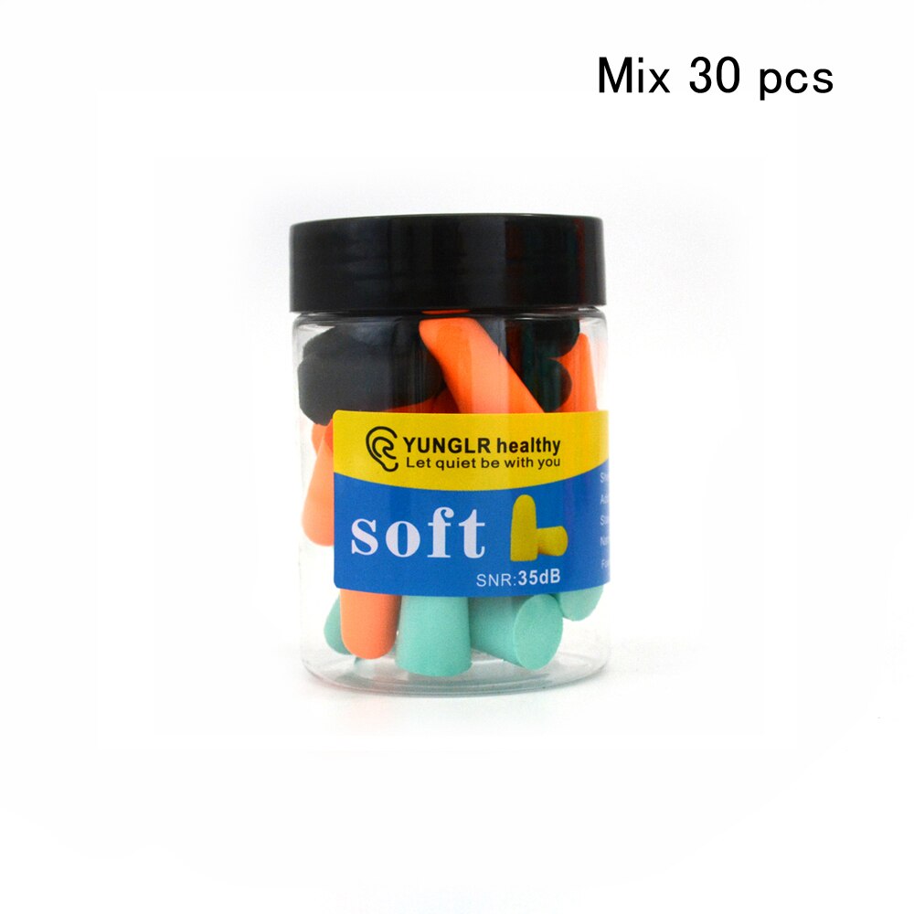 Masque de nuit pour les yeux, bouchons d&#39;oreilles, bande pour couvrir les yeux, réduction du bruit, mousse de sommeil: Mix 30 pcs