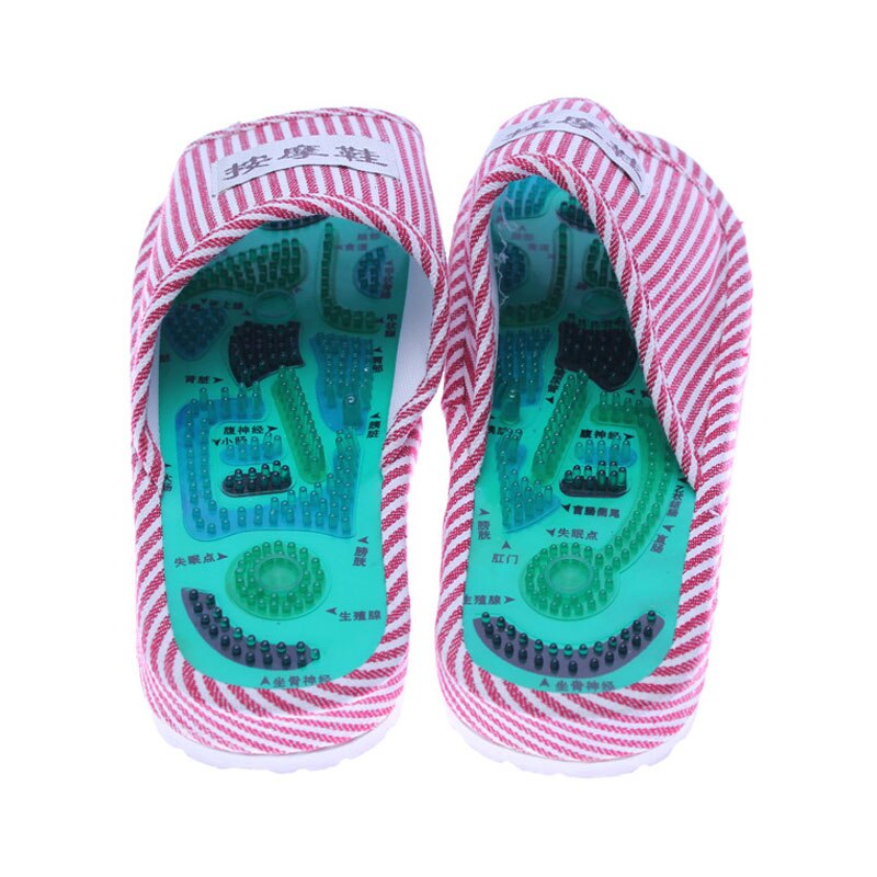 Massage Slippers Gestreepte Reflexologie Acupunctuur Sandalen Voet Acupunt Schoenen Voor Vrouwen Mannen ASD88