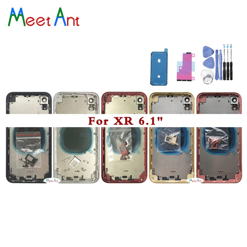 Carcasa de para iphone X XR, Marco medio y parte trasera de cristal con CE, versión europea o No CE