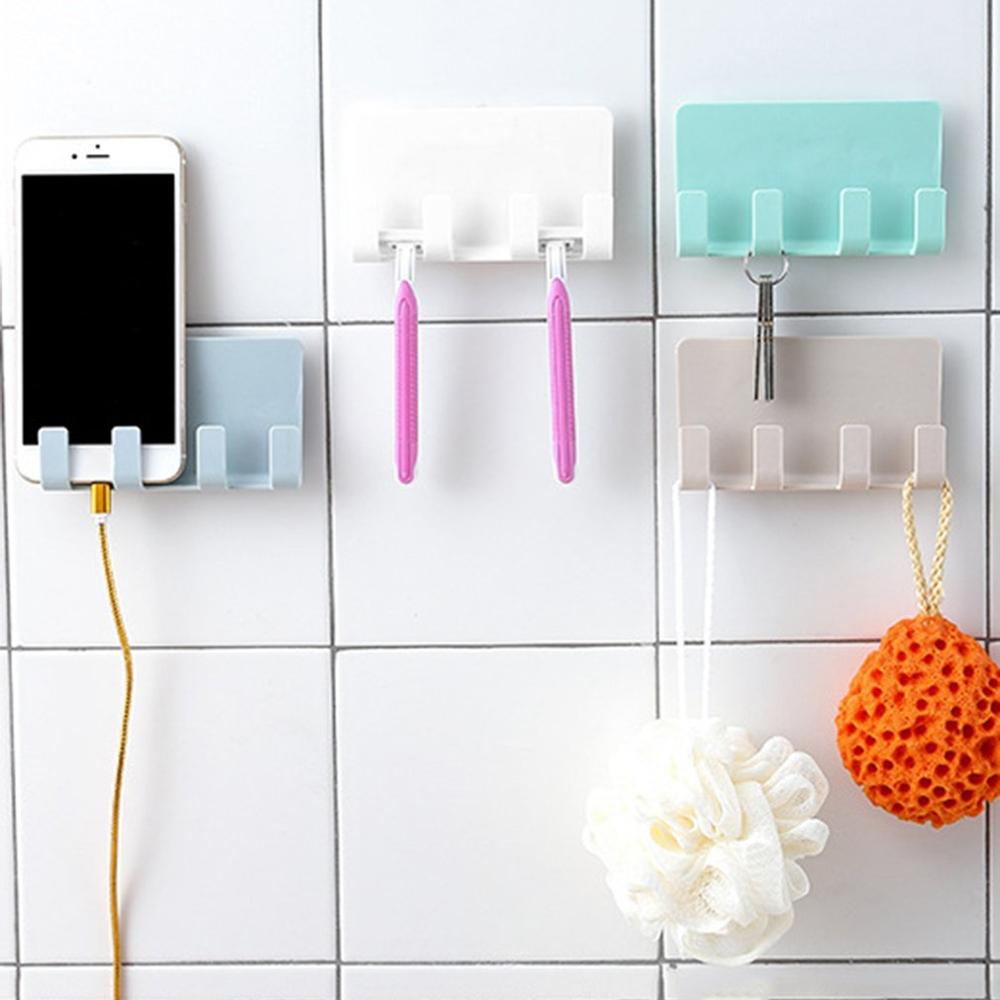 Wall Mount Telefoon Houder Socket Opladen Accessoires Box Beugel Standhouder Plank Ondersteuning Universele Voor Mobiele Gsm Tablet