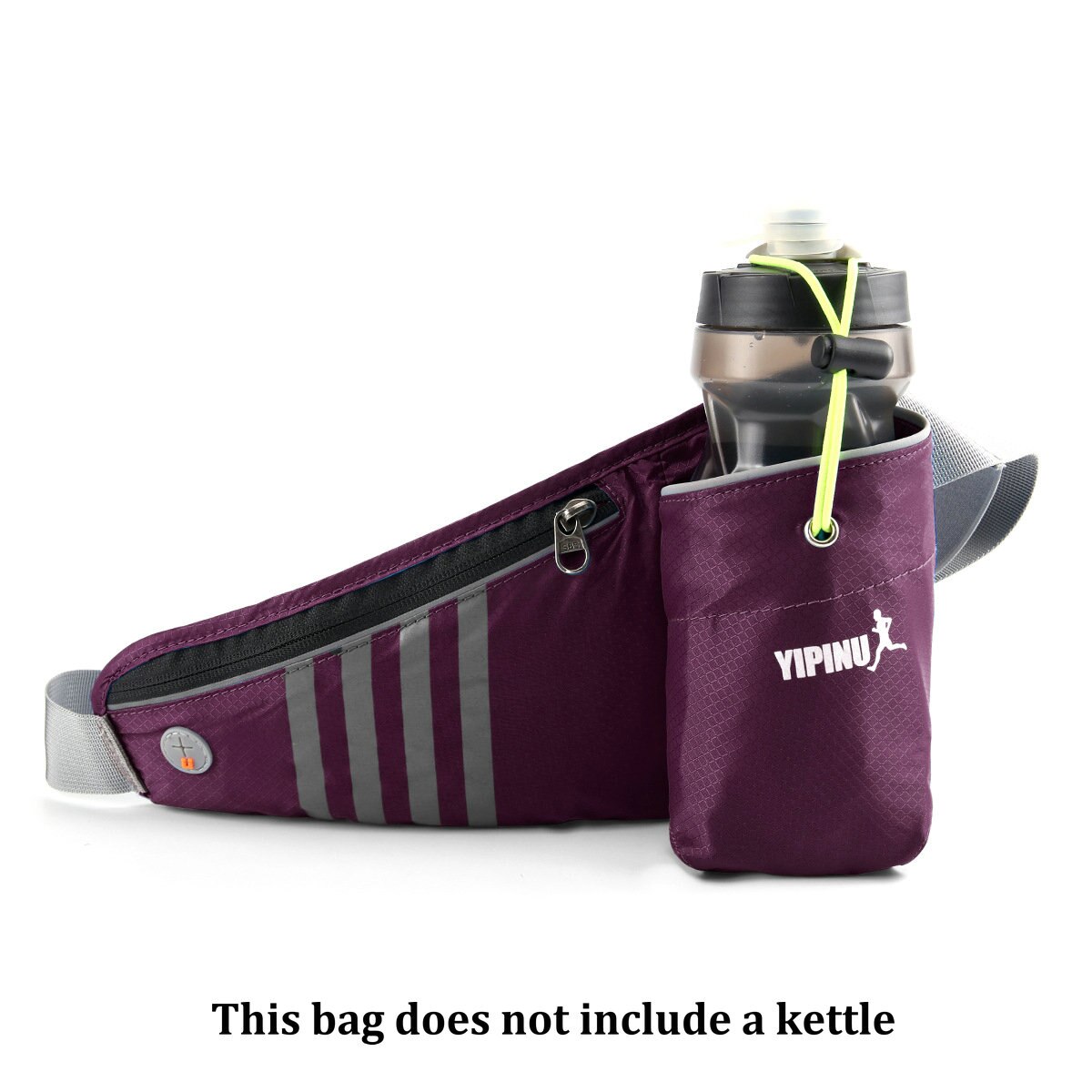 Running Tas Riem Pack Outdoor Marathon Water Fles Riem Pouch Jogging Fietsen Camping Wandelen Sport Mobiele Telefoon Zak: B purple